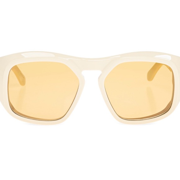 New! Valentino VLS 179C, Cream Sunglasses with Yellow Lenses, Authentic - Picture 3 of 6
